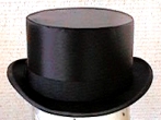 Black Satin Top Hat