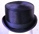 Navy Fur Top Hat